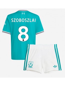 Billige Liverpool Dominik Szoboszlai #8 Tredjedraktsett Barn 2025-26 Kortermet (+ Korte bukser)